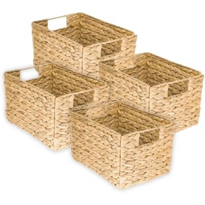 HMF 37242-S4 Aufbewahrungskorb Faltbarer Korb Wasserhyazinthe Seegras Größe M 32 x 23 x 20 cm HMF 37242-S4 Aufbewahrungskorb Faltbarer Korb Wasserhyazinthe Seegras Größe M 32 x 23 x 20 cm