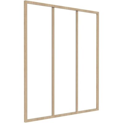 Vente-unique Glaswand Bayview Naturfarben Hell 90 cm Vente-unique Glaswand Bayview Naturfarben Hell 90 cm