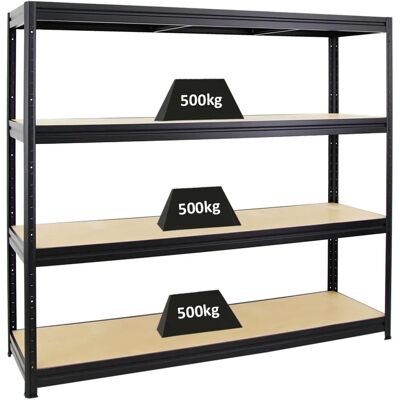 PROREGAL - DINO - Schwarz - 180x200x60cm - Lagerregal PROREGAL - DINO - Schwarz - 180x200x60cm - Lagerregal