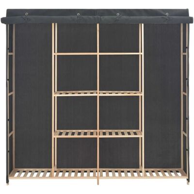 vidaXL Kleiderschrank Grau 173 x 40 x 170 cm Stoff vidaXL Kleiderschrank Grau 173 x 40 x 170 cm Stoff