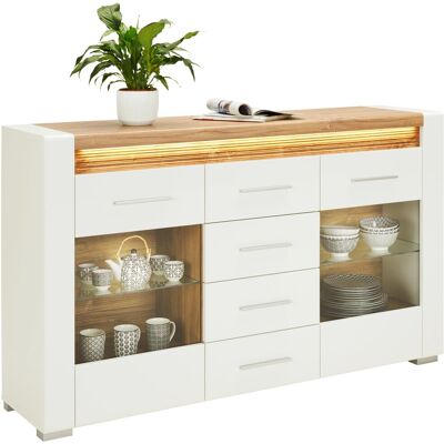 Mömax Sideboard Leonardo in Weiß Hochglanz Mömax Sideboard Leonardo in Weiß Hochglanz