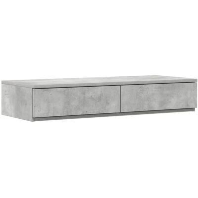 Vidaxl MDF Nachttisch Beton Grau 80x36,5x16,5 cm Vidaxl MDF Nachttisch Beton Grau 80x36,5x16,5 cm