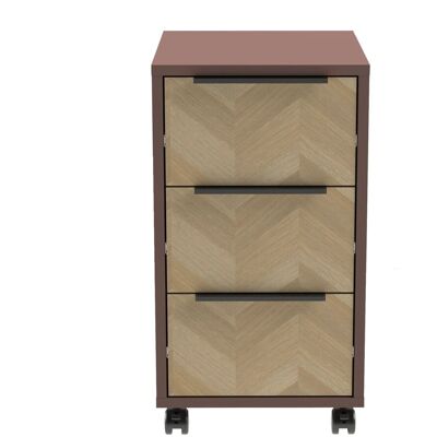Schildmeyer Rollcontainer Piazza 59,7 cm x 32,6 cm x 39,1 cm Mauve Fischgräte Schildmeyer Rollcontainer Piazza 59,7 cm x 32,6 cm x 39,1 cm Mauve Fischgräte