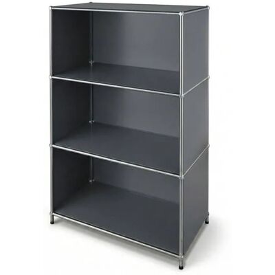 Floordirekt Metallregal Concept Epure MK-101 Bücherregal 75 x 40 x 120 cm Grau Floordirekt Metallregal Concept Epure MK-101 Bücherregal 75 x 40 x 120 cm Grau