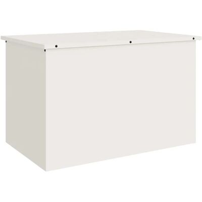 vidaXL Außenlagerbox Weiß 80 x 50,5 x 50 cm Stahl 874568 vidaXL Außenlagerbox Weiß 80 x 50,5 x 50 cm Stahl 874568