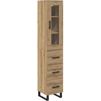 vidaXL Highboard Artisan-Eiche 69,5 x 34 x 180 cm Holzwerkstoff 3416000 vidaXL Highboard Artisan-Eiche 69,5 x 34 x 180 cm Holzwerkstoff 3416000