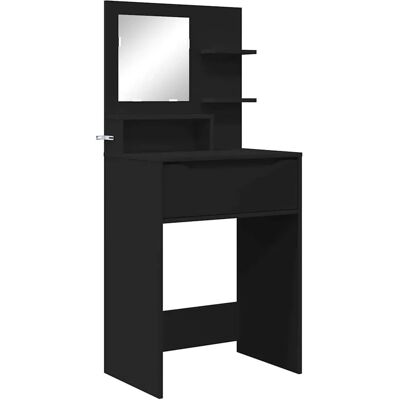 vidaXL Schlafzimmer-Frisiertische mit Regal Schwarz 80 x 39,6 x 135 cm 888998 vidaXL Schlafzimmer-Frisiertische mit Regal Schwarz 80 x 39,6 x 135 cm 888998
