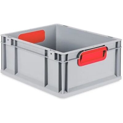 PROREGAL Eurobox Nextgen Color HxBxT 17 x 30 x 40 cm 16 Liter Griffe Rot Geschlossen Glatter Boden Eurobehälter Transportbox PROREGAL Eurobox Nextgen Color HxBxT 17 x 30 x 40 cm 16 Liter Griffe Rot Geschlossen Glatter Boden Eurobehälter Transportbox