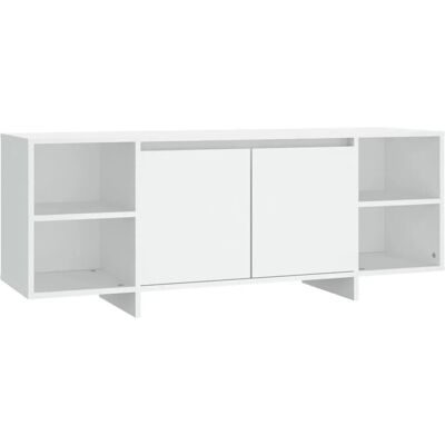 vidaXL Weißer TV-Schrank 130x35x50cm Sperrholz - TV-Schrank vidaXL Weißer TV-Schrank 130x35x50cm Sperrholz - TV-Schrank