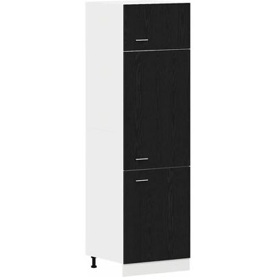 vidaXL Küchenschrank Schwarz Eiche - Modern, Kompakt Stauraum vidaXL Küchenschrank Schwarz Eiche - Modern, Kompakt Stauraum