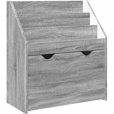 vidaXL Kinderregal Graues Sonoma 60 x 29,5 x 69 cm Holzwerkstoff 892395 vidaXL Kinderregal Graues Sonoma 60 x 29,5 x 69 cm Holzwerkstoff 892395