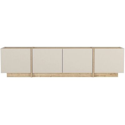 Vente-unique Tv-Board Jeyani Beige Naturfarben Hell 200 cm Vente-unique Tv-Board Jeyani Beige Naturfarben Hell 200 cm