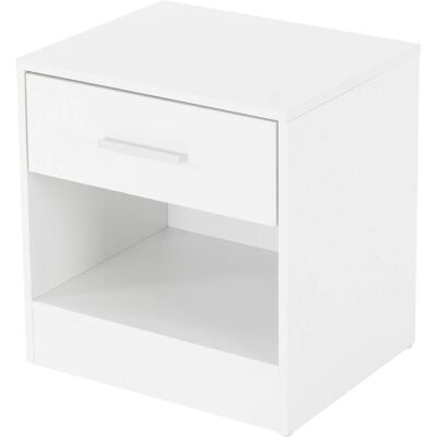 ML-DESIGN Weißer Nachttisch mit Schublade - Nachttisch ML-DESIGN Weißer Nachttisch mit Schublade - Nachttisch