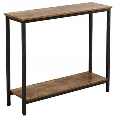 Rebiko Konsole Tisch Regal Mit Ablage Loft Industrial Rustikal Braun Schrank 100 Cm Rebiko Konsole Tisch Regal Mit Ablage Loft Industrial Rustikal Braun Schrank 100 Cm