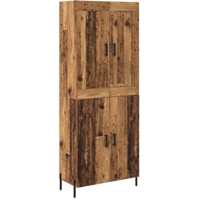 vidaXL Highboard 2-Tlg Altholz Holzwerkstoff 3415667 vidaXL Highboard 2-Tlg Altholz Holzwerkstoff 3415667
