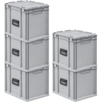 PROREGAL Spar Set 5x Eurobox Nextgen Portable HxBxT 335 x 30 x 40 cm 30 Liter Eurobehälter Transportbox Transportbehälter Stapelbehälter PROREGAL Spar Set 5x Eurobox Nextgen Portable HxBxT 335 x 30 x 40 cm 30 Liter Eurobehälter Transportbox Transportbehälter Stapelbehälter