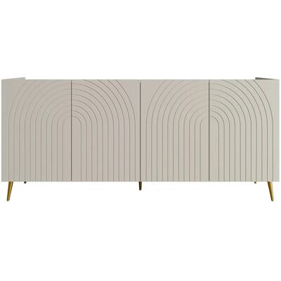 Vente-unique Sideboard Norsim Beige 200 cm Vente-unique Sideboard Norsim Beige 200 cm