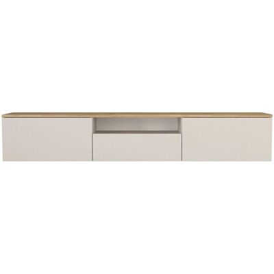 Vente-unique Tv-Hängeschrank Lotula Beige Naturfarben Hell 180 cm Vente-unique Tv-Hängeschrank Lotula Beige Naturfarben Hell 180 cm