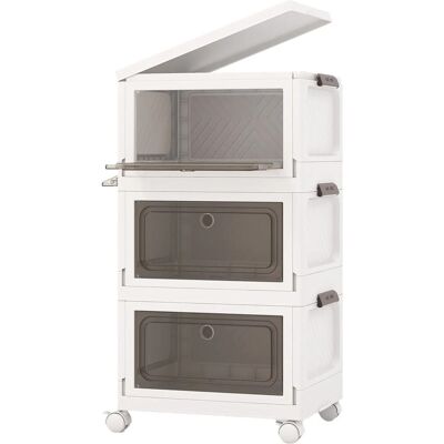 Costway 75 L Aufbewahrungsbox Faltbar 3er Set 41 x 31,5 x 72,5 cm Costway 75 L Aufbewahrungsbox Faltbar 3er Set 41 x 31,5 x 72,5 cm