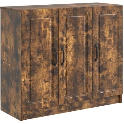 vidaXL Sideboard Geräucherte Eiche 89 x 34,5 x 77 cm Holzwerkstoff 895800 vidaXL Sideboard Geräucherte Eiche 89 x 34,5 x 77 cm Holzwerkstoff 895800