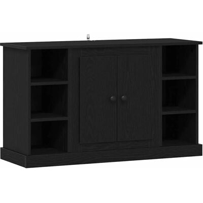 vidaXL Sideboard Schwarz Eichen-Optik 100 x 35,5 x 60 cm Holzwerkstoff 881431 vidaXL Sideboard Schwarz Eichen-Optik 100 x 35,5 x 60 cm Holzwerkstoff 881431