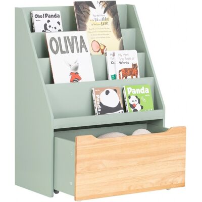 SoBuy Kinderschrank Spielzeugregal mit Stauraum - Grün - 4 Regale - 62x30x80cm SoBuy Kinderschrank Spielzeugregal mit Stauraum - Grün - 4 Regale - 62x30x80cm