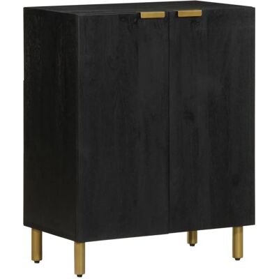 vidaXL Sideboard Schwarz 60x33x75 cm Holzwerkstoff - Sideboard vidaXL Sideboard Schwarz 60x33x75 cm Holzwerkstoff - Sideboard