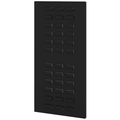 JAN NOWAK Seitliche Lochplatte für Behälter für den MEGAN-Schrank Schwarz 334 x 684 x 18 mm JAN NOWAK Seitliche Lochplatte für Behälter für den MEGAN-Schrank Schwarz 334 x 684 x 18 mm