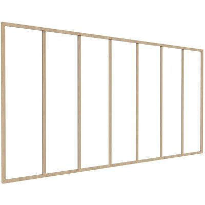 Vente-unique Glaswand Bayview Naturfarben Hell 210 cm Vente-unique Glaswand Bayview Naturfarben Hell 210 cm