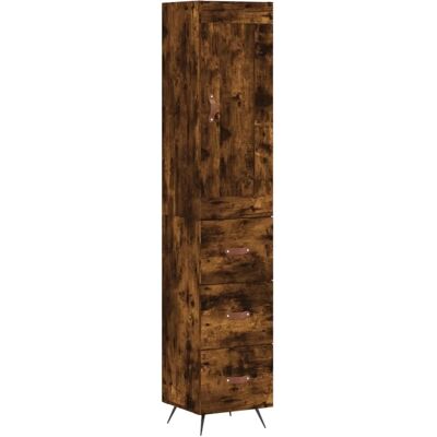 vidaXL Highboard Räuchereiche 34,5x34x180 cm Holzwerkstoff 3200174 vidaXL Highboard Räuchereiche 34,5x34x180 cm Holzwerkstoff 3200174