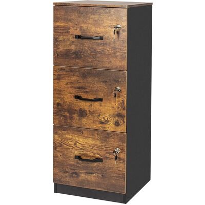 Relaxdays Hängeregisterschrank Holzwerkstoff Schwarz Abschließbar 103 cm x 40 cm x 40 cm 21,4 kg Relaxdays Hängeregisterschrank Holzwerkstoff Schwarz Abschließbar 103 cm x 40 cm x 40 cm 21,4 kg