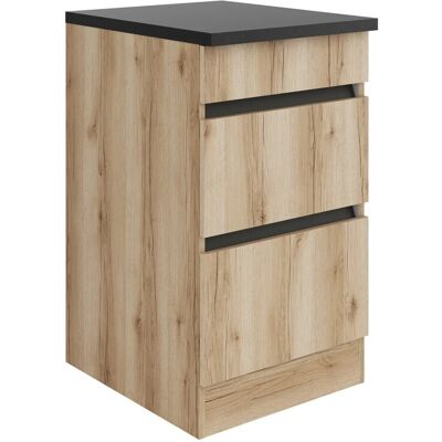 Optifit Küchen-Unterschrank m. Auszügen 50x88x60cm Kaya290 WildEiche Nachbildung Optifit Küchen-Unterschrank m. Auszügen 50x88x60cm Kaya290 WildEiche Nachbildung
