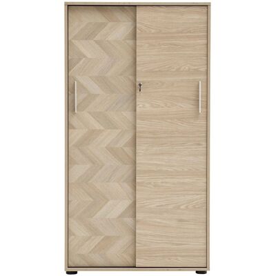 Schildmeyer Hochschrank Arezzo Schiebetür 150 cm x 80,1 cm x 38,2 cm Fischgräte Schildmeyer Hochschrank Arezzo Schiebetür 150 cm x 80,1 cm x 38,2 cm Fischgräte