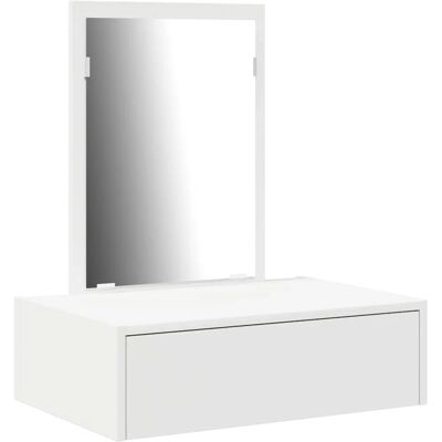 vidaXL Weiß MDF 60 x 40 x 70 cm Kosmetiktisch - Schminktisch vidaXL Weiß MDF 60 x 40 x 70 cm Kosmetiktisch - Schminktisch