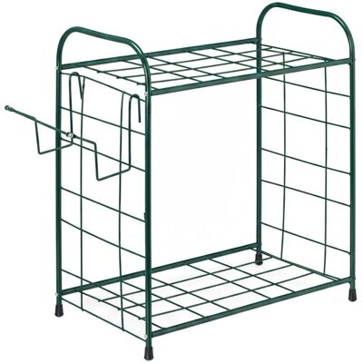 Relaxdays Gartengerätehalter Stahl Grün Stehend 68 cm x 80 cm x 35 cm 2,3 kg Relaxdays Gartengerätehalter Stahl Grün Stehend 68 cm x 80 cm x 35 cm 2,3 kg