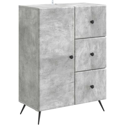 vidaXL Sideboard Betongrau 66 x 34,5 x 90 cm Holzwerkstoff 895548 vidaXL Sideboard Betongrau 66 x 34,5 x 90 cm Holzwerkstoff 895548