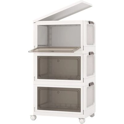 Costway 105 L Aufbewahrungsbox Faltbar 3er Set 48 x 34 x 82 cm Costway 105 L Aufbewahrungsbox Faltbar 3er Set 48 x 34 x 82 cm