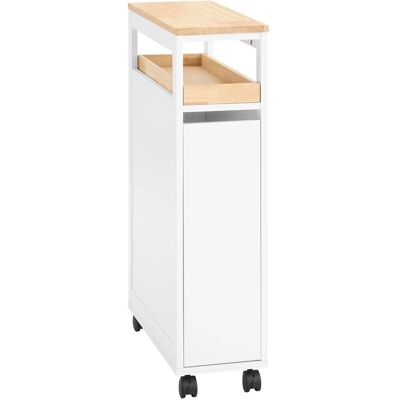 SoBuy Nischenwagen mit 3 Schubladen Schmal Küchenregal Natur 20x79x51cm NSR11-WN SoBuy Nischenwagen mit 3 Schubladen Schmal Küchenregal Natur 20x79x51cm NSR11-WN