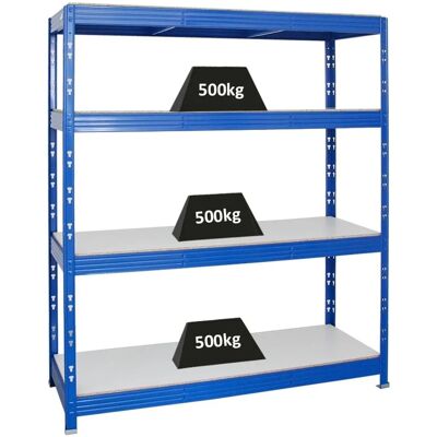 PROREGAL RHINO Regal 180x160x60 cm - 4 Ebenen - 500 kg pro Ebene - Regal PROREGAL RHINO Regal 180x160x60 cm - 4 Ebenen - 500 kg pro Ebene - Regal