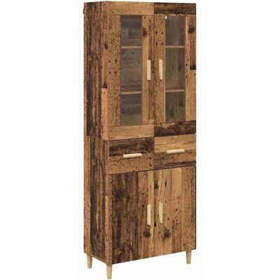 vidaXL Highboard Altholz 69,5 x 34 x 180 cm Holzwerkstoff 3415663 vidaXL Highboard Altholz 69,5 x 34 x 180 cm Holzwerkstoff 3415663
