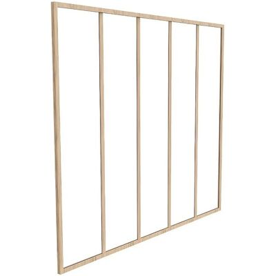 Vente-unique Glaswand Bayview Naturfarben Hell 150 cm Vente-unique Glaswand Bayview Naturfarben Hell 150 cm