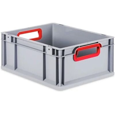 PROREGAL Eurobox Nextgen Color HxBxT 17 x 30 x 40 cm 16 Liter Griffe Rot Offen Glatter Boden Eurobehälter Transportbox PROREGAL Eurobox Nextgen Color HxBxT 17 x 30 x 40 cm 16 Liter Griffe Rot Offen Glatter Boden Eurobehälter Transportbox
