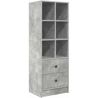 vidaXL Highboard Betongrau 45,5 x 34 x 127 cm Holzwerkstoff 869365 vidaXL Highboard Betongrau 45,5 x 34 x 127 cm Holzwerkstoff 869365