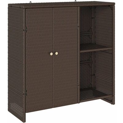Vidaxl - Aufbewahrungsschrank Braun 100x36x102 cm Rattan - Storage Cabinet Vidaxl - Aufbewahrungsschrank Braun 100x36x102 cm Rattan - Storage Cabinet