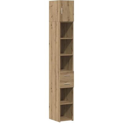 vidaXL Schlanker Schrank Artisan-Eiche 30 x 42,5 x 225 cm 3365641 vidaXL Schlanker Schrank Artisan-Eiche 30 x 42,5 x 225 cm 3365641