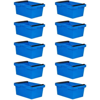 PROREGAL - Kegelförmige Stapelbox - Blau - 47 L - Lagerung PROREGAL - Kegelförmige Stapelbox - Blau - 47 L - Lagerung