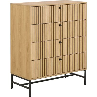 ebuy24 Albany Kommode 4 Schubladen Natur ebuy24 Albany Kommode 4 Schubladen Natur