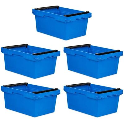 PROREGAL Conical stackable transport bin - blau - 27,3x40x60 cm - 47 Liter - Lagerbehälter PROREGAL Conical stackable transport bin - blau - 27,3x40x60 cm - 47 Liter - Lagerbehälter