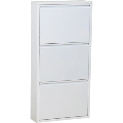 ebuy24 Pisa Schuhschrank - 3 Türen, Metall, Weiß - Schuhaufbewahrung ebuy24 Pisa Schuhschrank - 3 Türen, Metall, Weiß - Schuhaufbewahrung