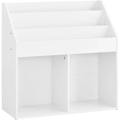 SoBuy Bücherregal mit 3 Ablagefächern und 2 Offenen Fächern Kinderregal Weiß 68x68x30cm KMB01-II-W SoBuy Bücherregal mit 3 Ablagefächern und 2 Offenen Fächern Kinderregal Weiß 68x68x30cm KMB01-II-W